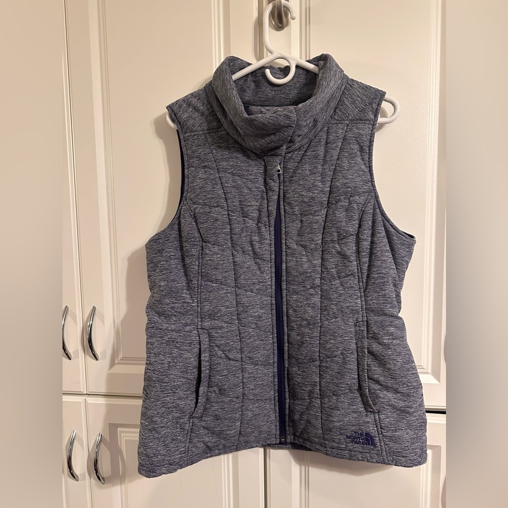 North face purple vest XL